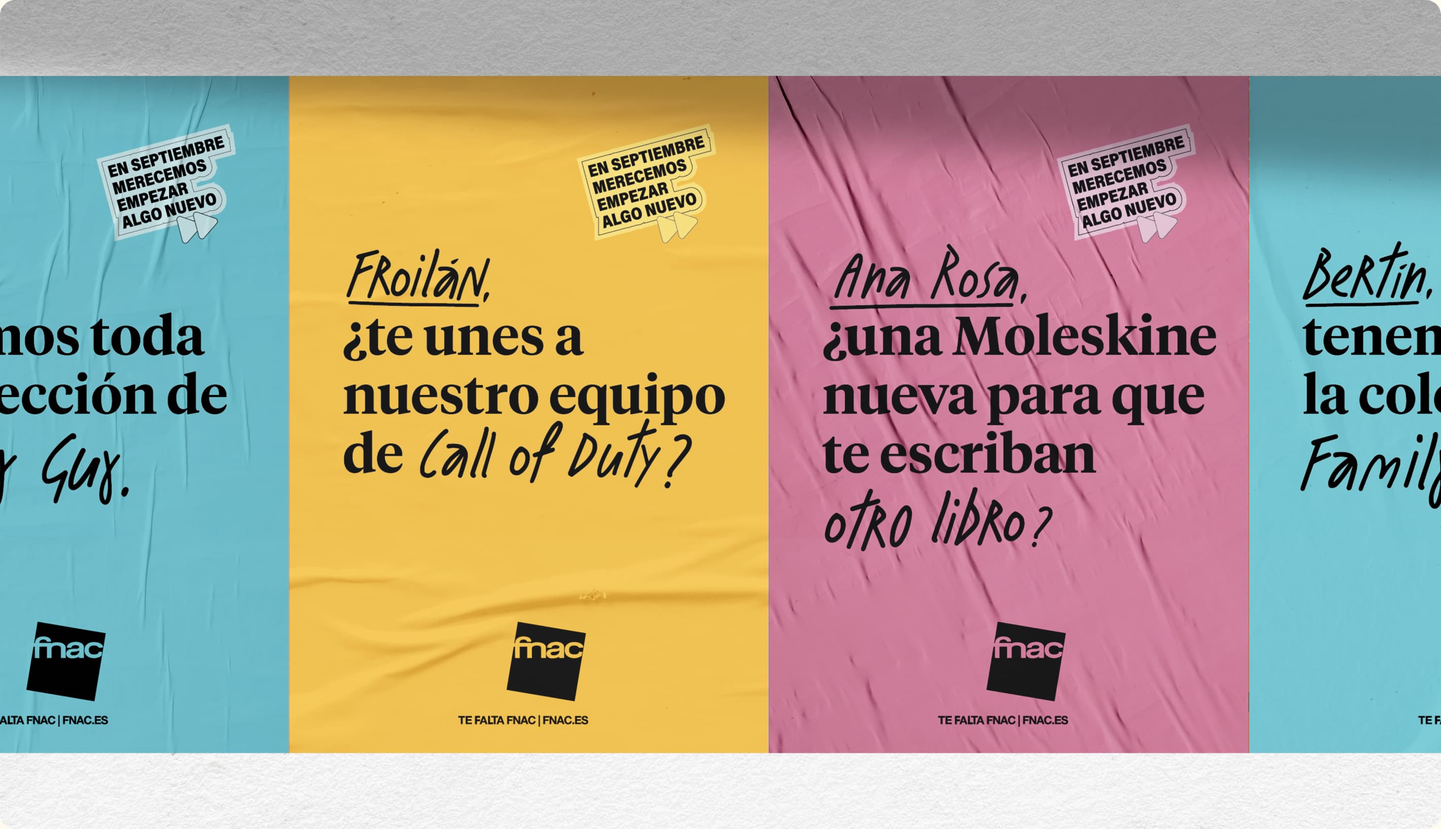 Fnac — campañas de cartelería del proyecto