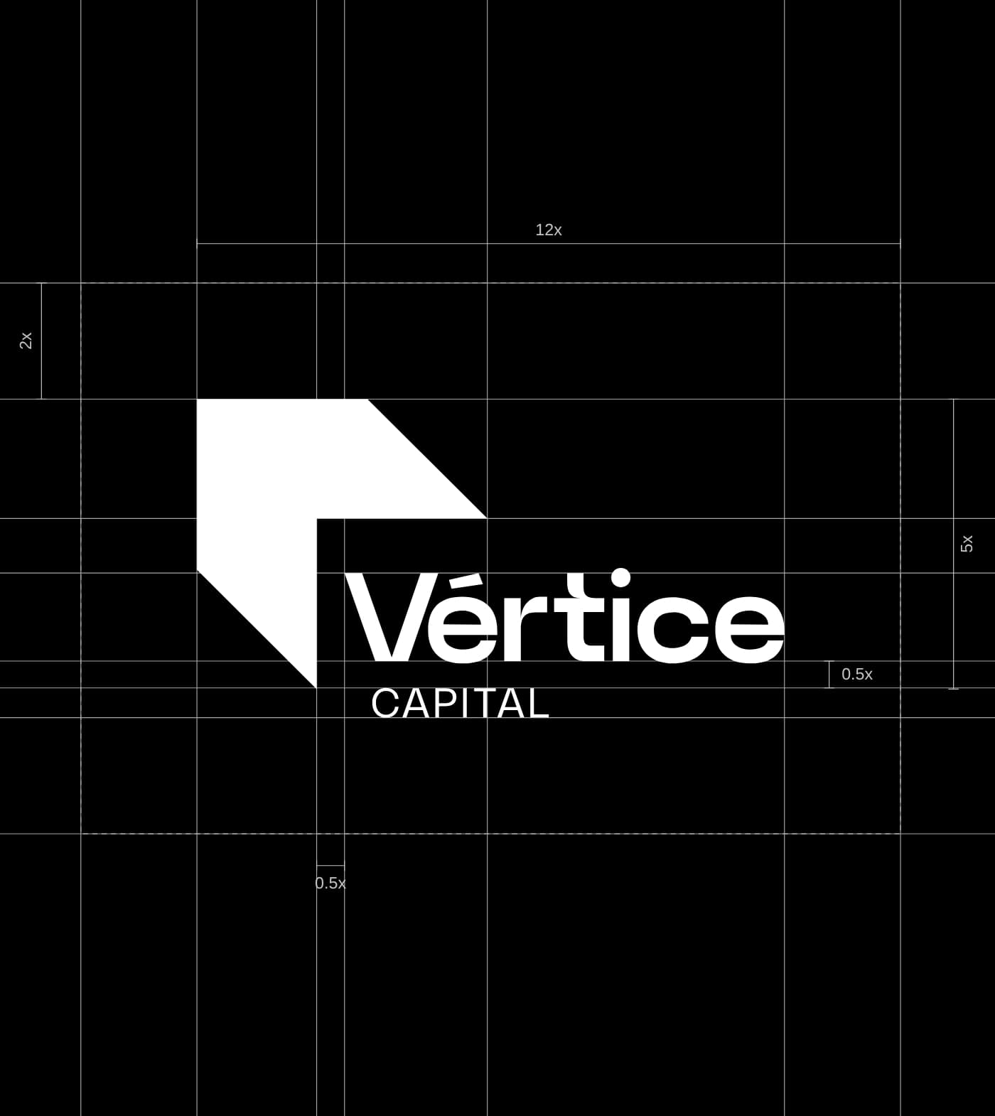Vértice Capital — construcción del logotipo